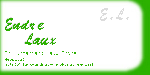 endre laux business card